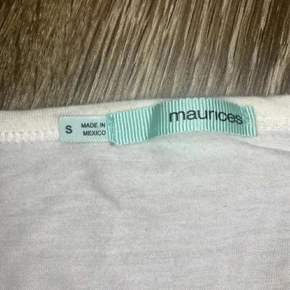 Womens Maurices Red 3/4 Sleeve Tee - S - Picture 6 of 6